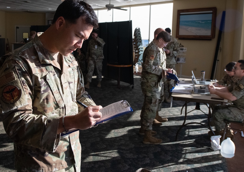 The 96th MDG set-up flu line