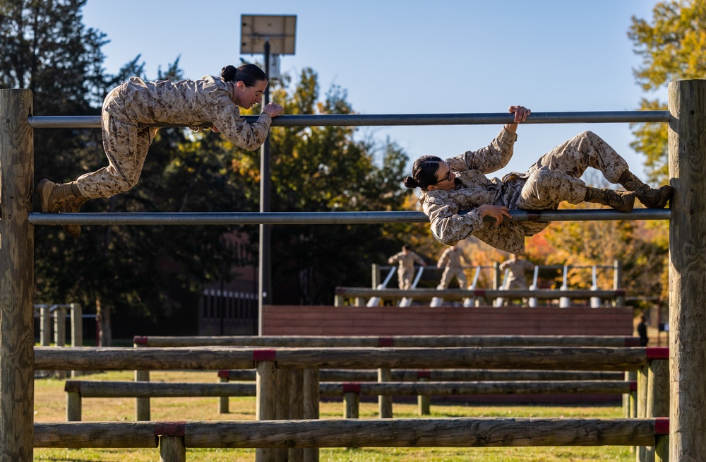 OCS Candidates Conduct the Endurance Course