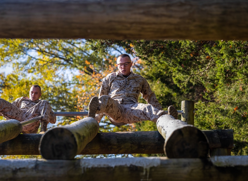 OCS Candidates Conduct the Endurance Course