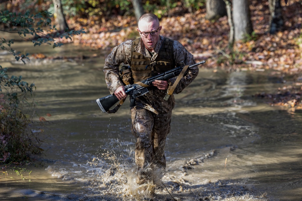 OCS Candidates Conduct the Endurance Course