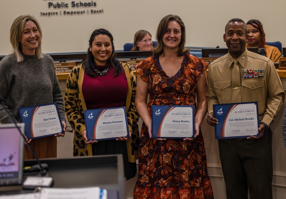 Stafford County Public Schools Purple Star Division Recognition