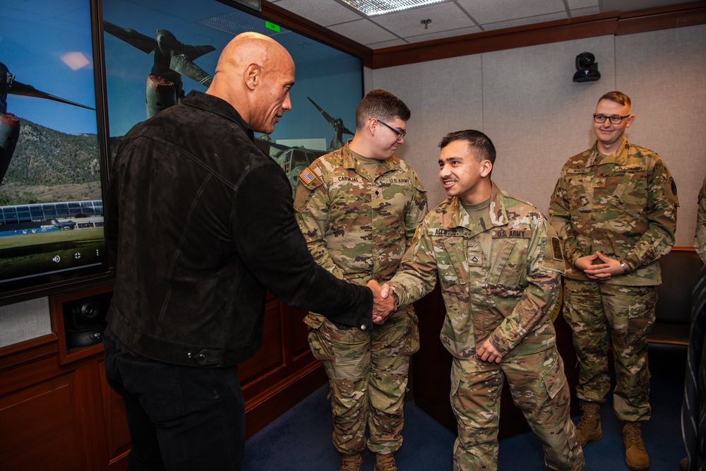 Dwayne &quot;The Rock&quot; Johnson Visits the Pentagon