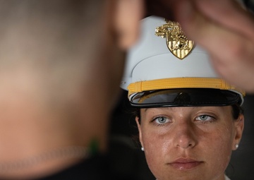 Reporting to the Cadet in the Red Sash