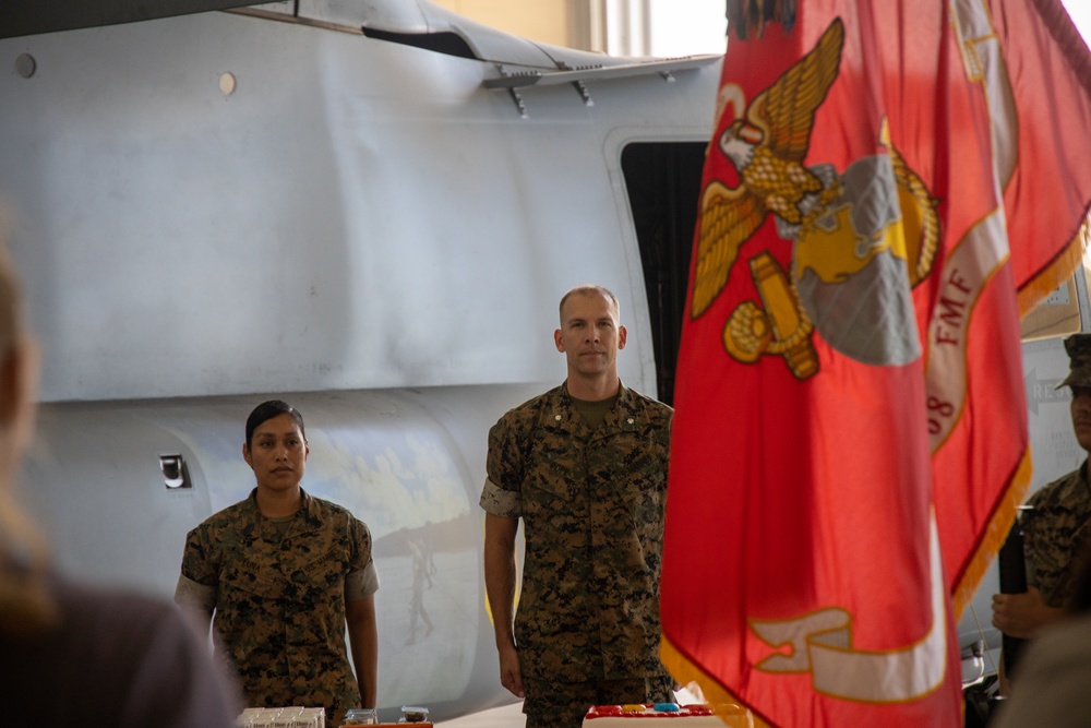 VMM-268 Educates Children about the Marine Corps Birthday