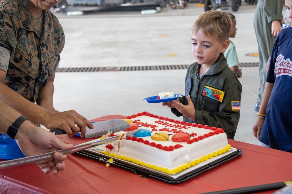 VMM-268 Educates Children about the Marine Corps Birthday
