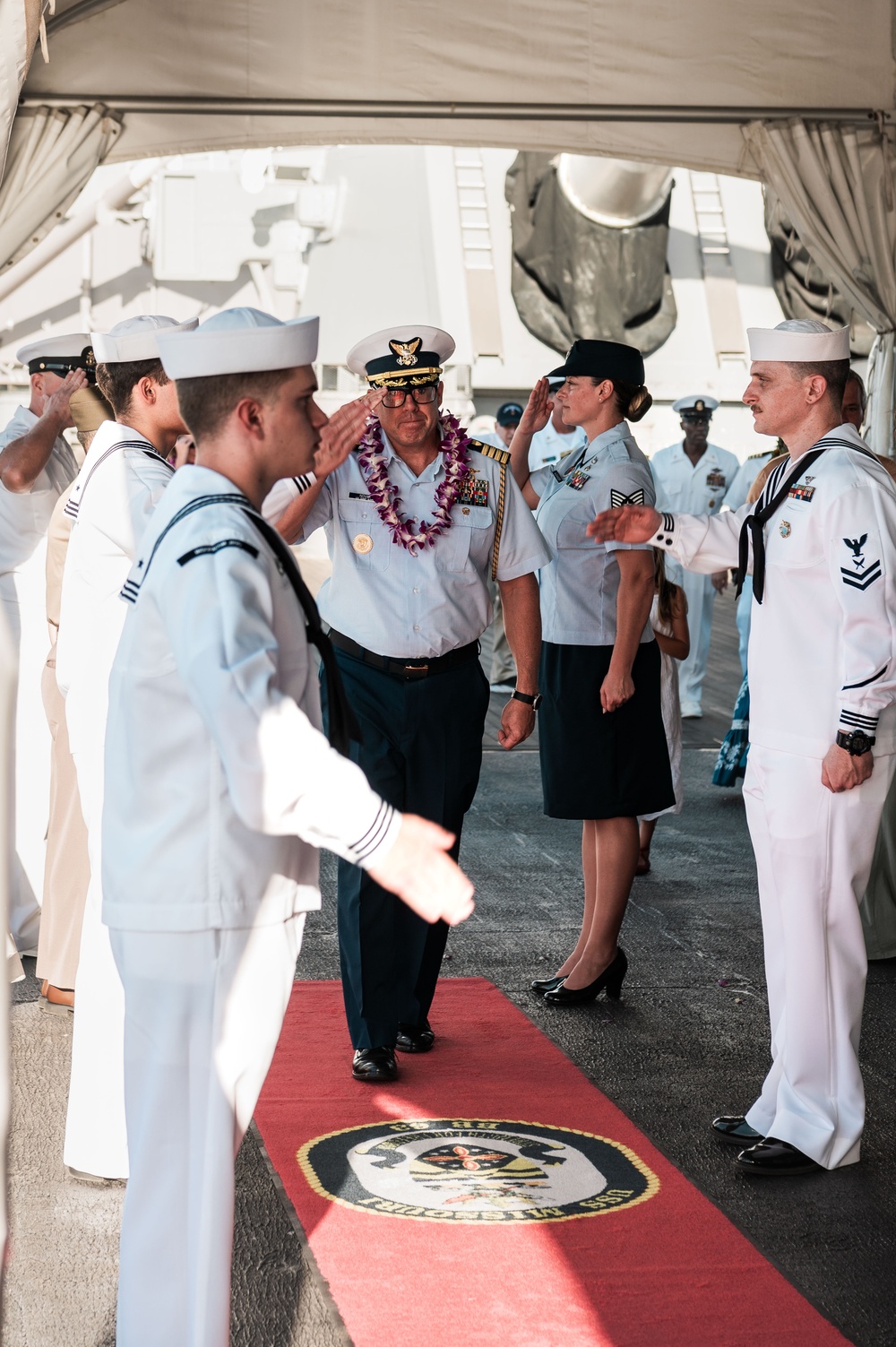 Veterans Day ceremony aboard the Battleship Missouri Memorial