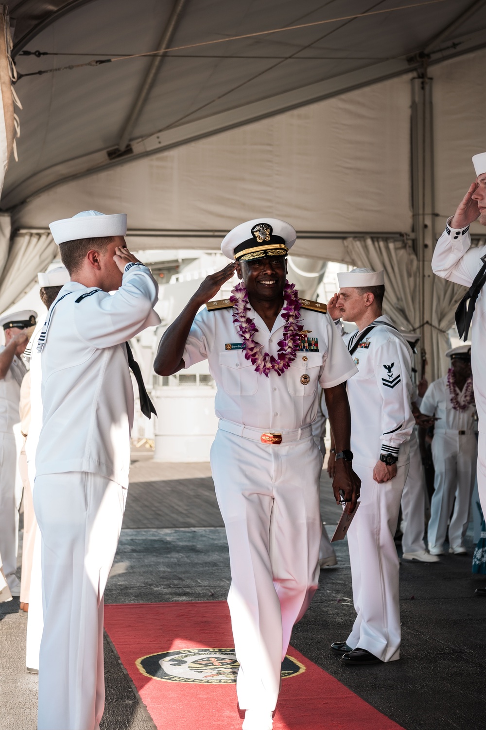 Veterans Day ceremony aboard the Battleship Missouri Memorial