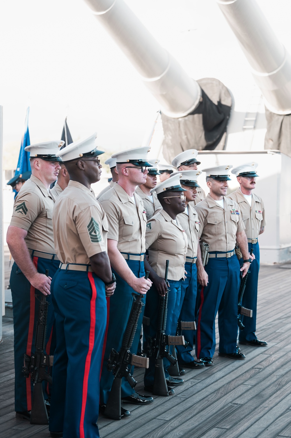 Veterans Day ceremony aboard the Battleship Missouri Memorial