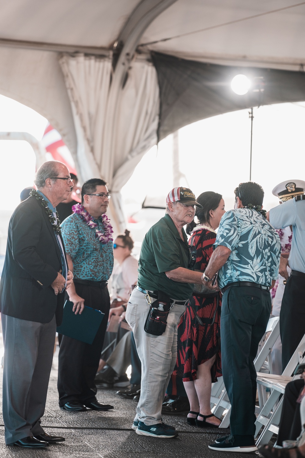 Veterans Day ceremony aboard the Battleship Missouri Memorial