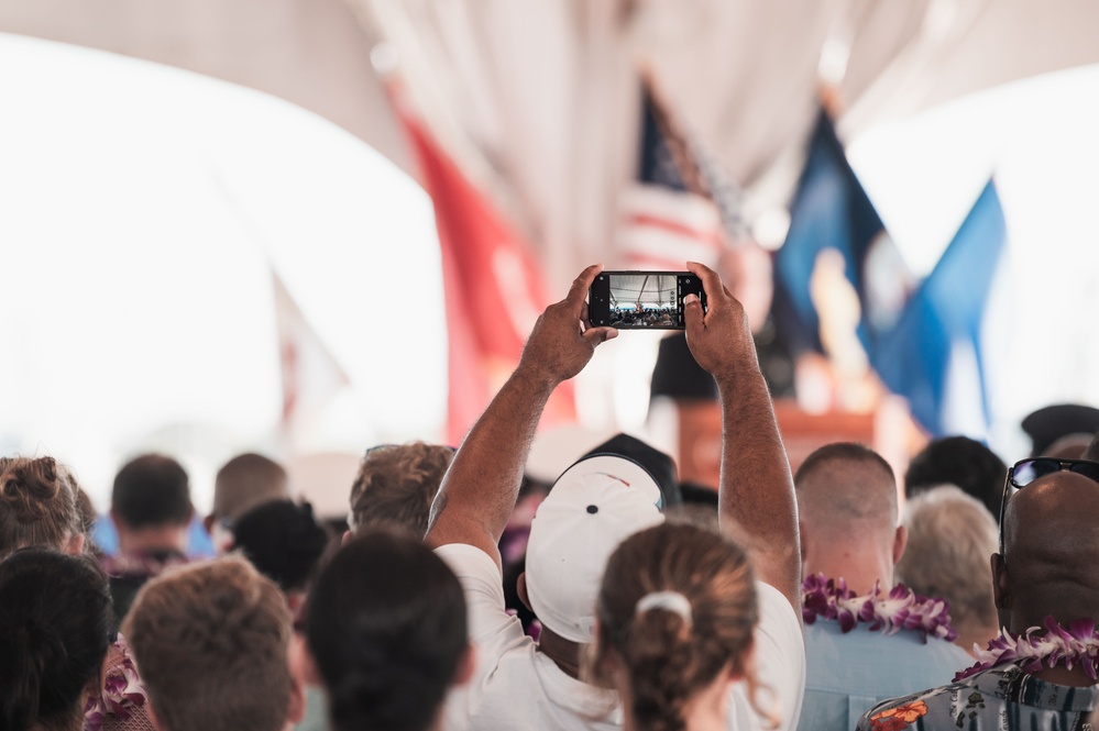 Veterans Day ceremony aboard the Battleship Missouri Memorial