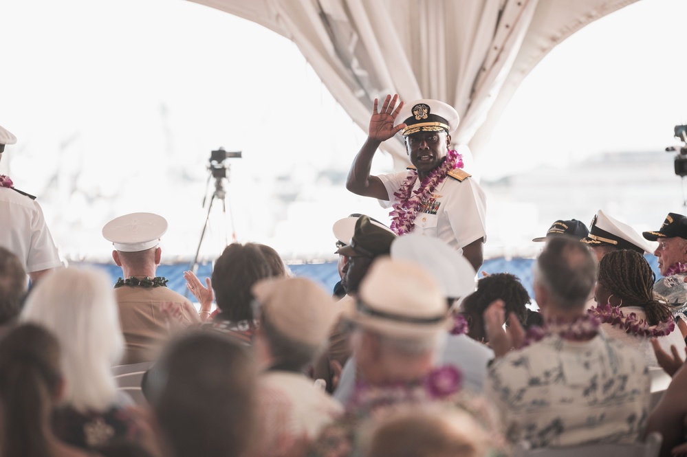 Veterans Day ceremony aboard the Battleship Missouri Memorial