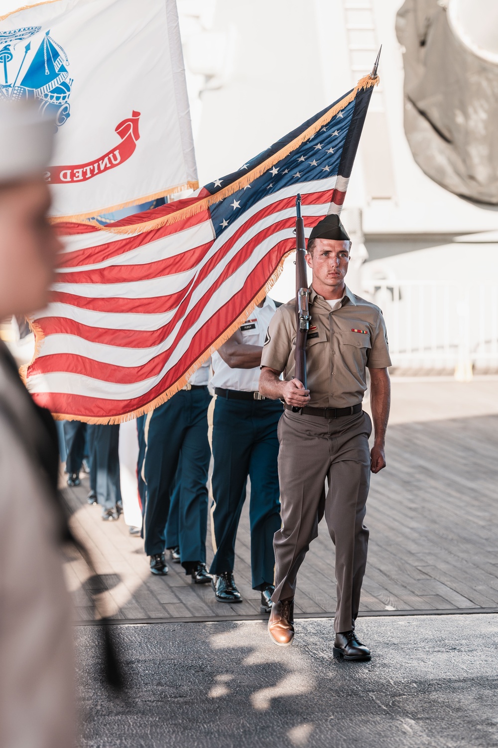 Veterans Day ceremony aboard the Battleship Missouri Memorial