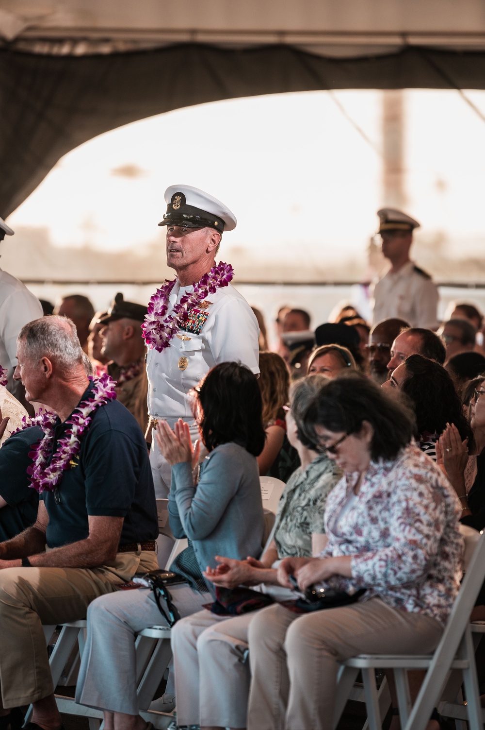 Veterans Day ceremony aboard the Battleship Missouri Memorial