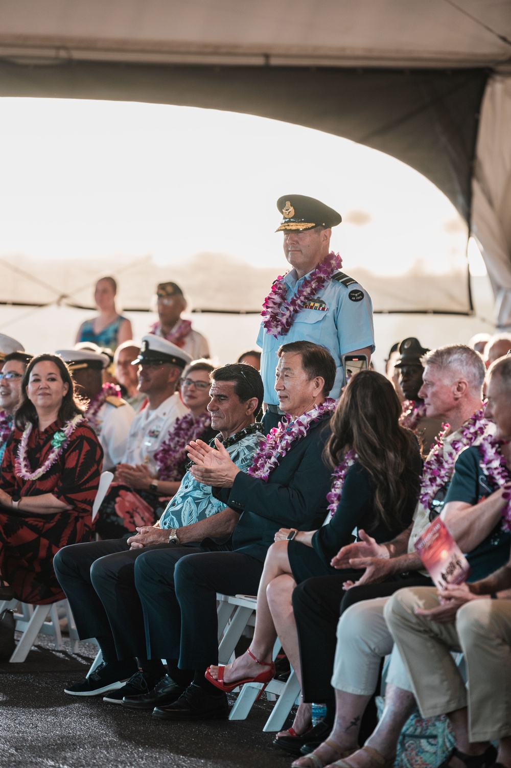 Veterans Day ceremony aboard the Battleship Missouri Memorial