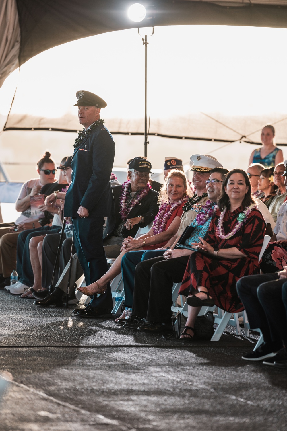 Veterans Day ceremony aboard the Battleship Missouri Memorial