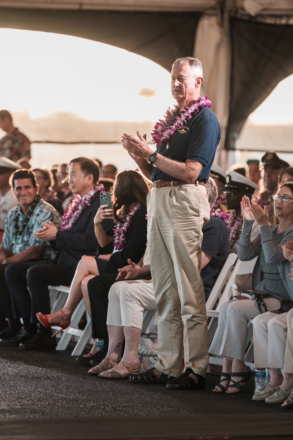 Veterans Day ceremony aboard the Battleship Missouri Memorial