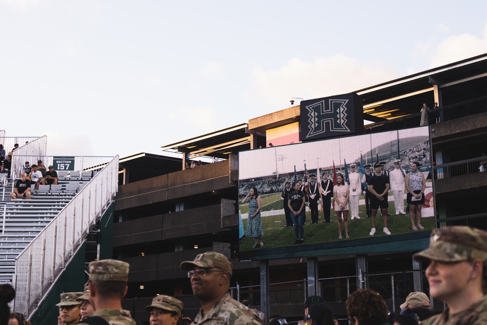 Warriors Honoring Warriors: University of Hawaii Rainbow Warriors Host Veterans Day Commemorative Game