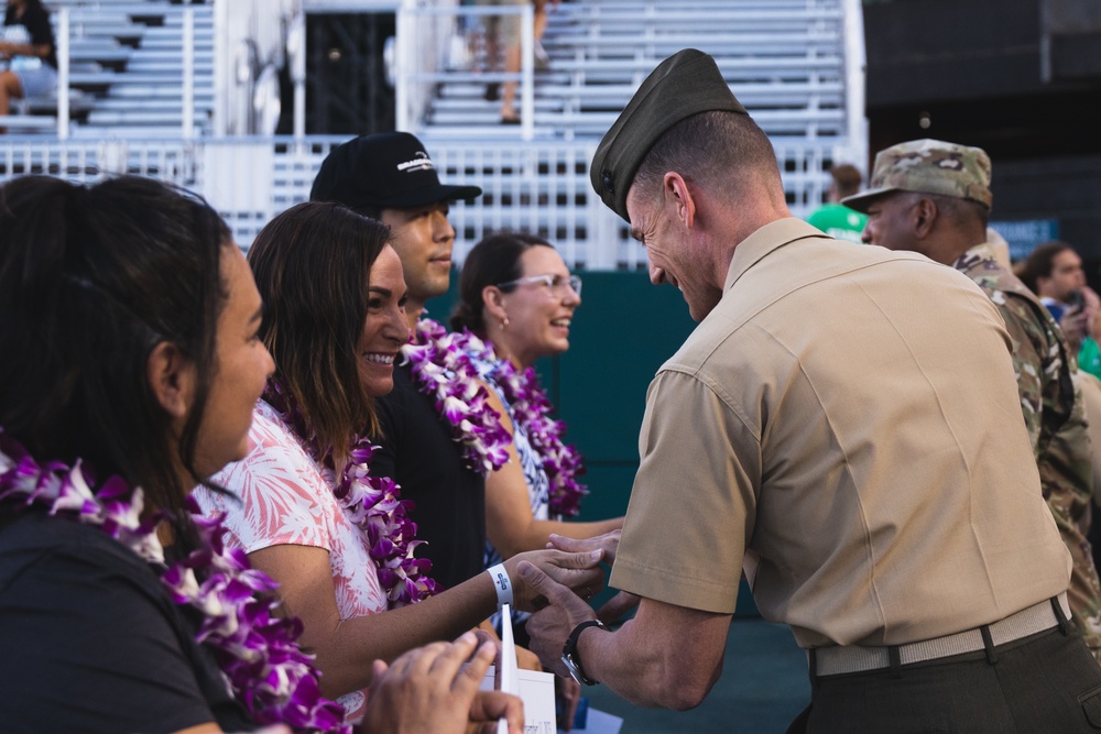 Warriors Honoring Warriors: University of Hawaii Rainbow Warriors Host Veterans Day Commemorative Game