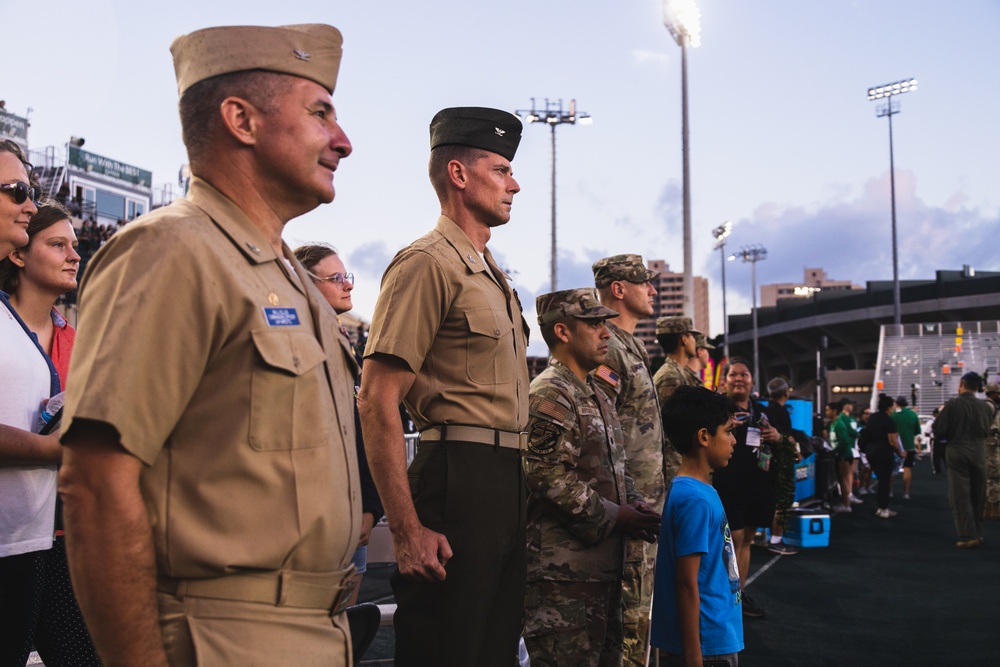 Warriors Honoring Warriors: University of Hawaii Rainbow Warriors Host Veterans Day Commemorative Game