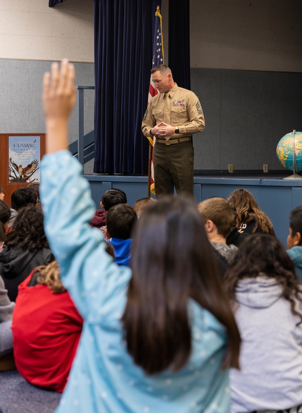 Marines Teach Meteorology to 5th Graders