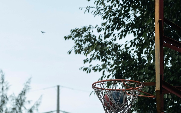 MRF-SEA, Philippine Marines play basketball