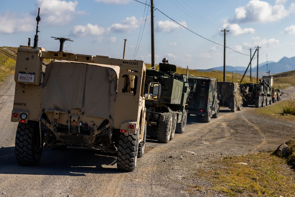 Resolute Dragon 23 FTX | 3d MARDIV, Army, JGSDF Conduct First Joint Bilateral Convoy on Hijyudai