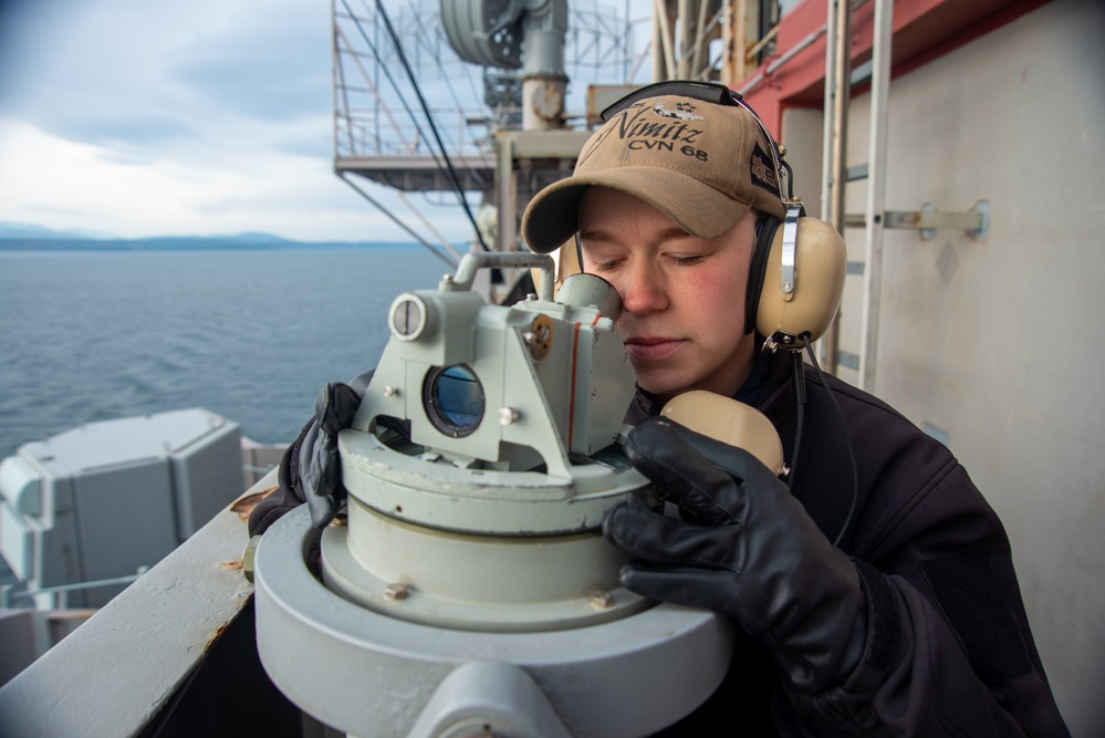 Sailor Measures Bearings