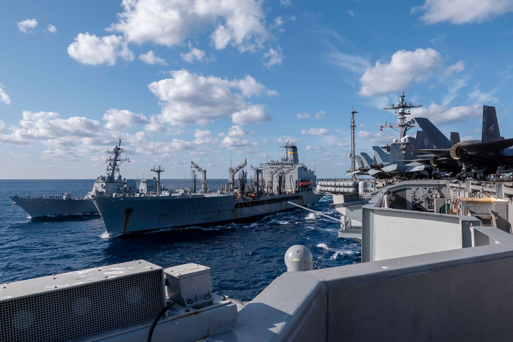 USS Carl Vinson (CVN 70) Sailors Conduct Fueling-at-Sea