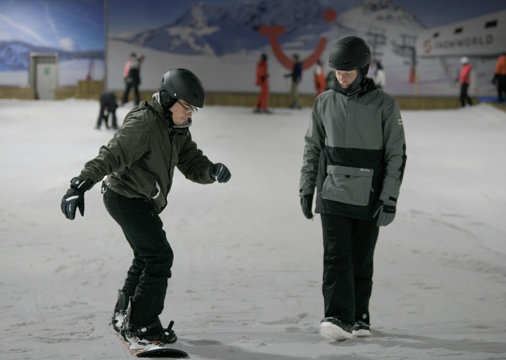 Airmen take on SnowWorld