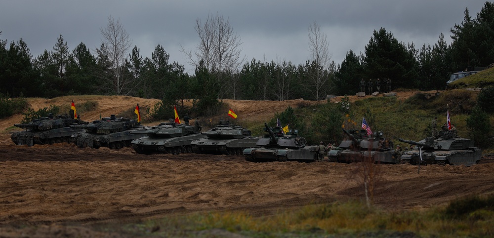 Task Force Marne troops train alongside NATO Allies during exercise Iron Spear