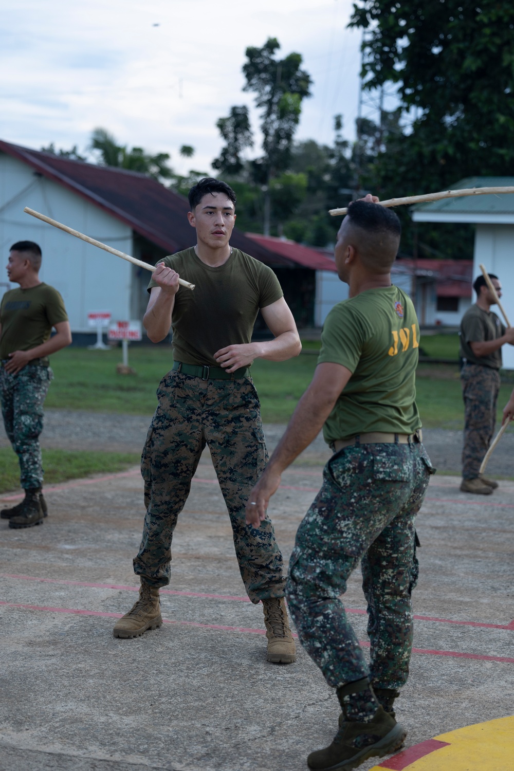 KAMANDAG 7: MRF-SEA Marines learn Stick Fighting with Philippine Marines