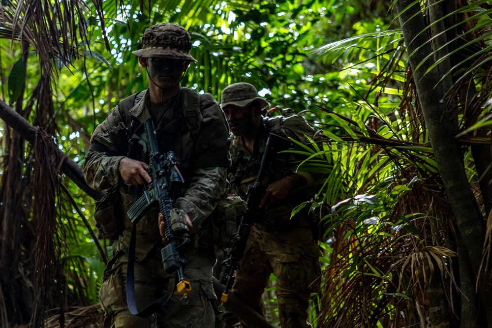 U.S., Brazilian soldiers conduct river and jungle movement to conduct mock-reconnaissance