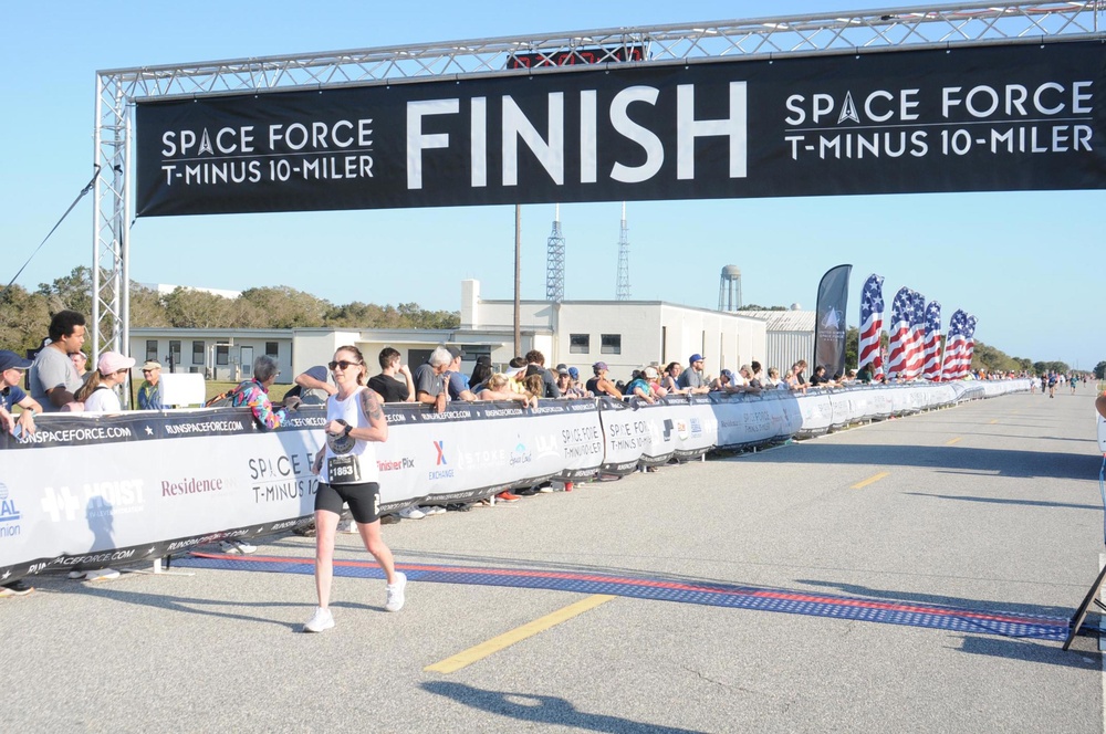 Erin Shea competes in the inaugural United States Space Force T-Minus 10-Miler