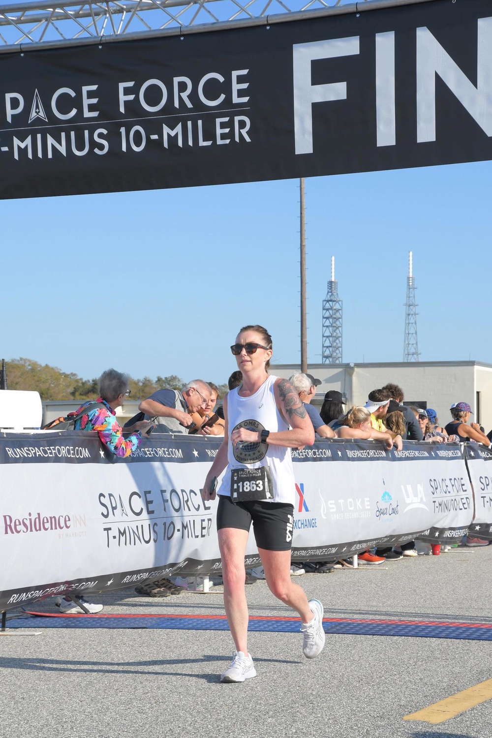 Erin Shea competes in the inaugural United States Space Force T-Minus 10-Miler