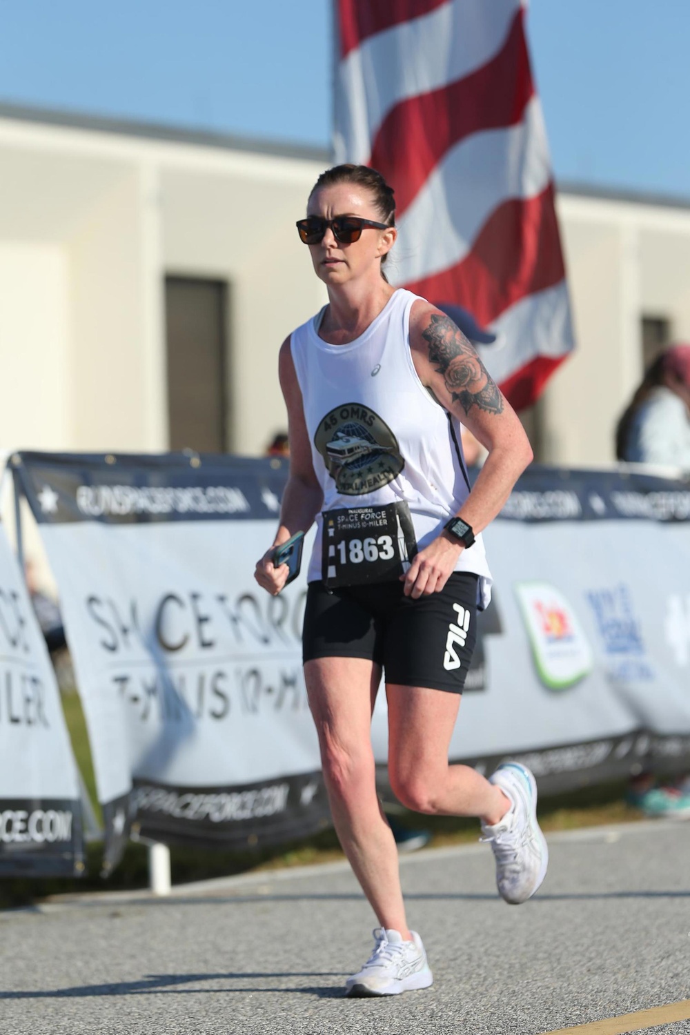 Erin Shea competes in the inaugural United States Space Force T-Minus 10-Miler