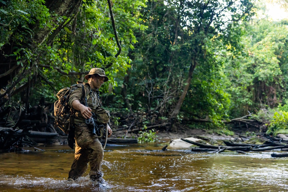 U.S., Brazilian soldiers conduct final movement and assault in front of SV24 Distinguished Visitors