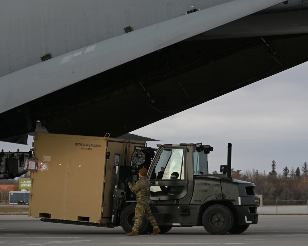 U.S. Air Force Airmen of the 119th Wing departed for an exercise