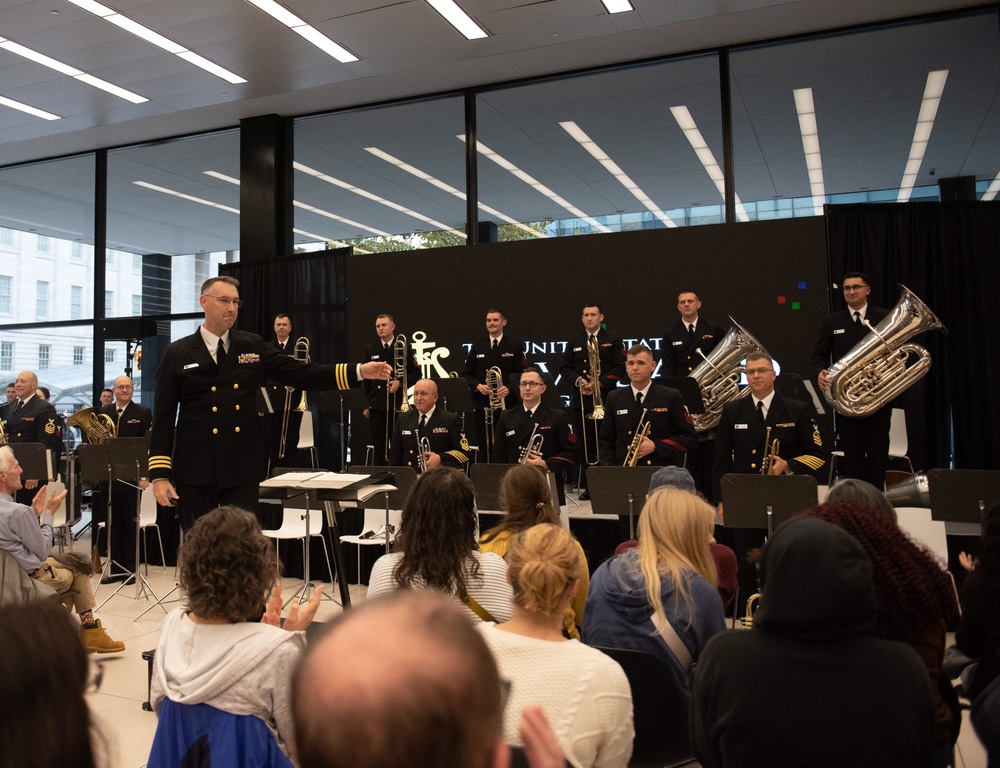 Navy Band Ceremonial Brass in Concert at Martin Luther King Jr. Memorial Library.