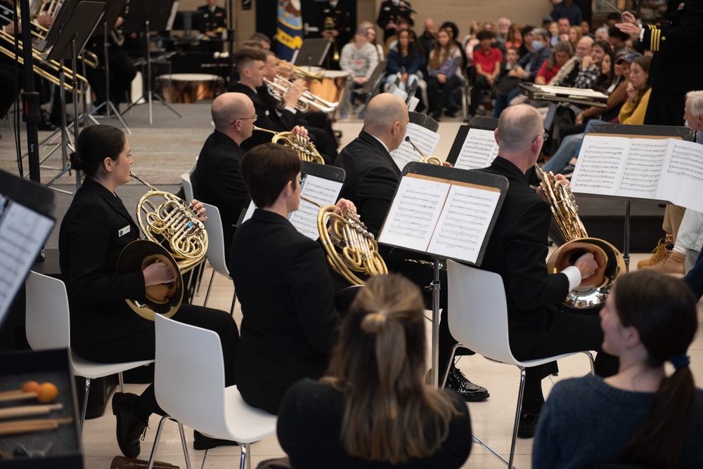 Navy Band Ceremonial Brass in Concert at Martin Luther King Jr. Memorial Library.