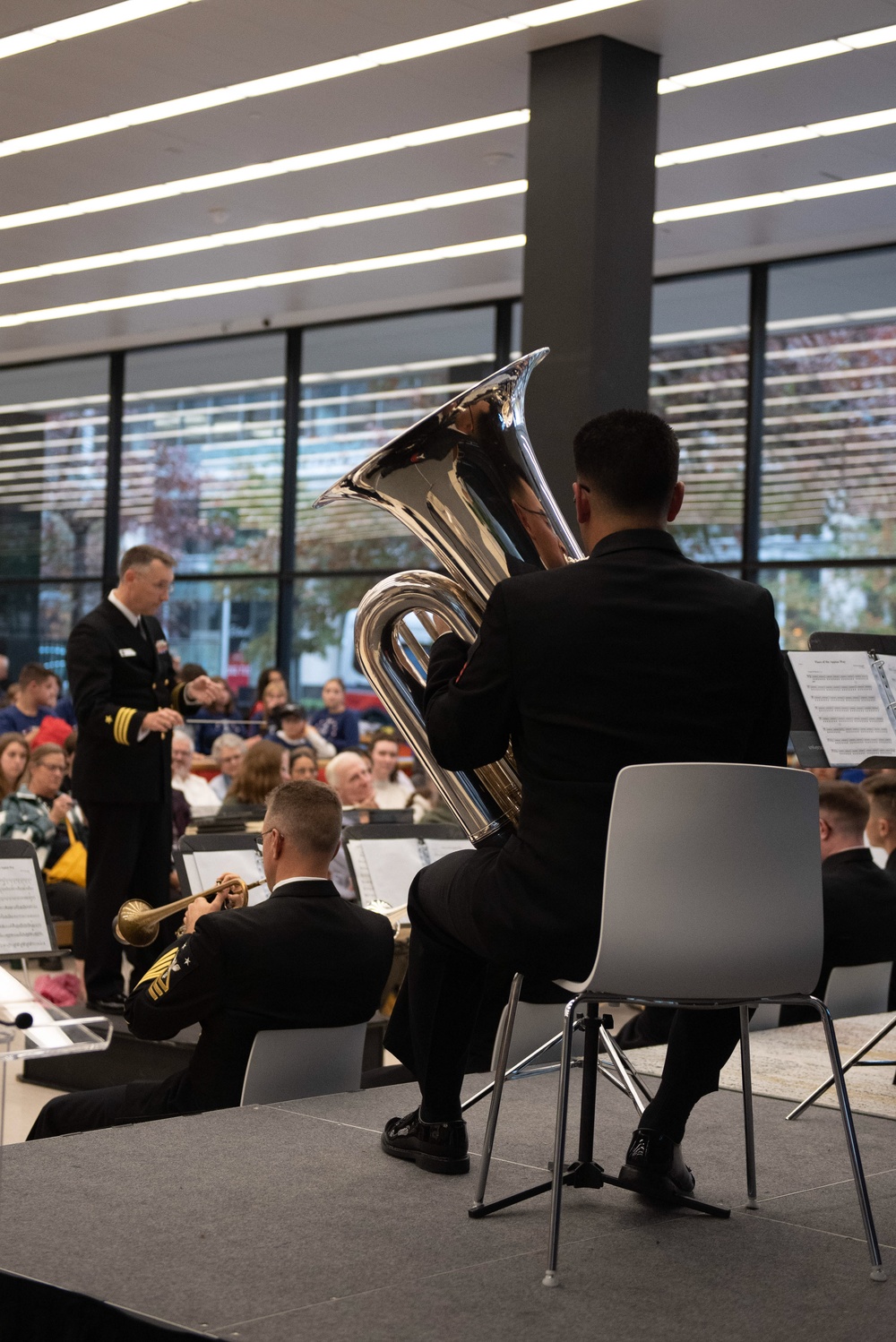 Navy Band Ceremonial Brass in Concert at Martin Luther King Jr. Memorial Library.