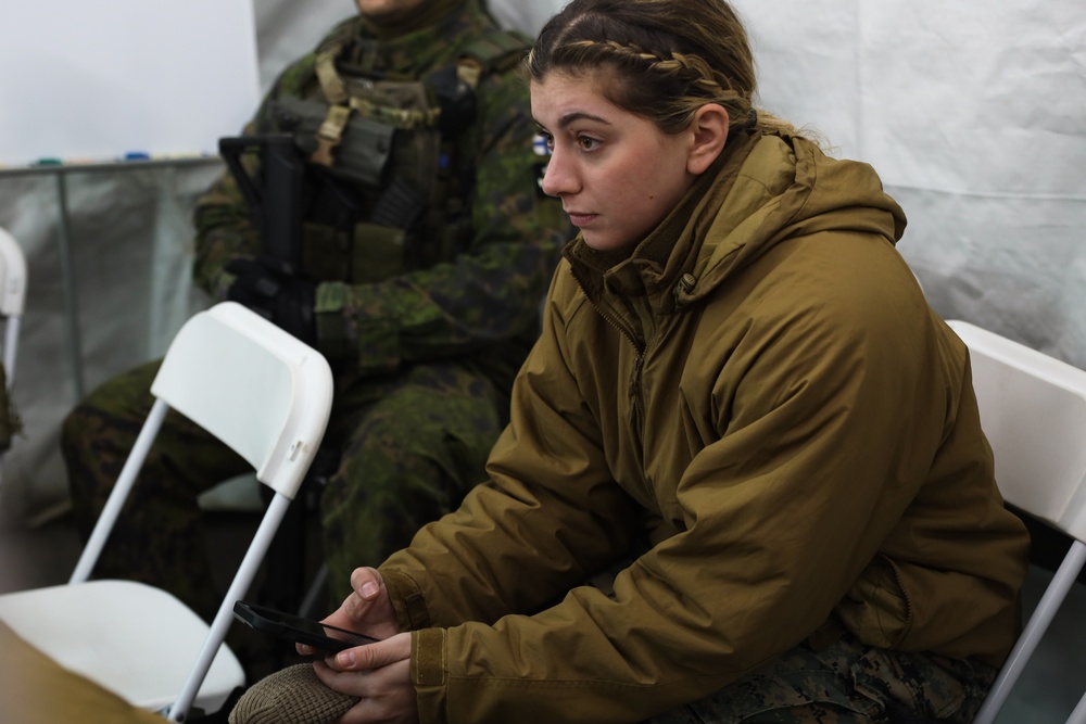 Marines with CLB-6 and Finnish Service Members with Coastal Brigade Conduct Explosive Ordnance Disposal Training