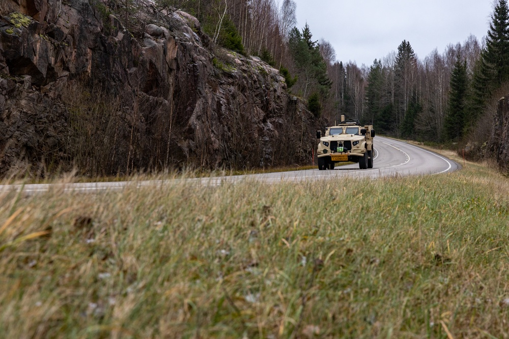 CLB-6 and Finnish Nylands Brigade Conduct a Long-Range Convoy