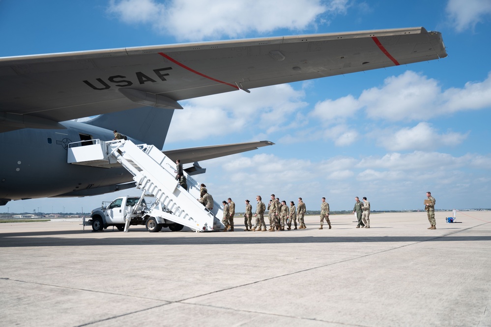 157th Visits Air Force Basic Military Training