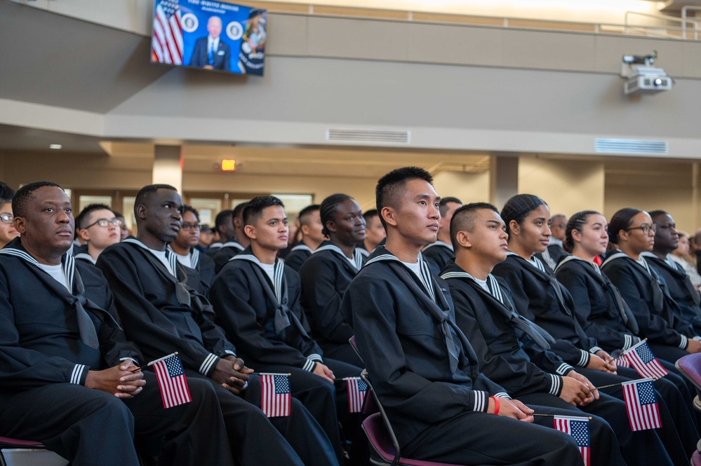 Naturalization Ceremony at Recruit Training Command