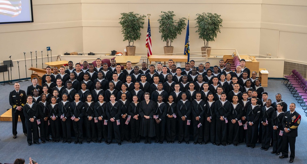 Naturalization Ceremony at Recruit Training Command