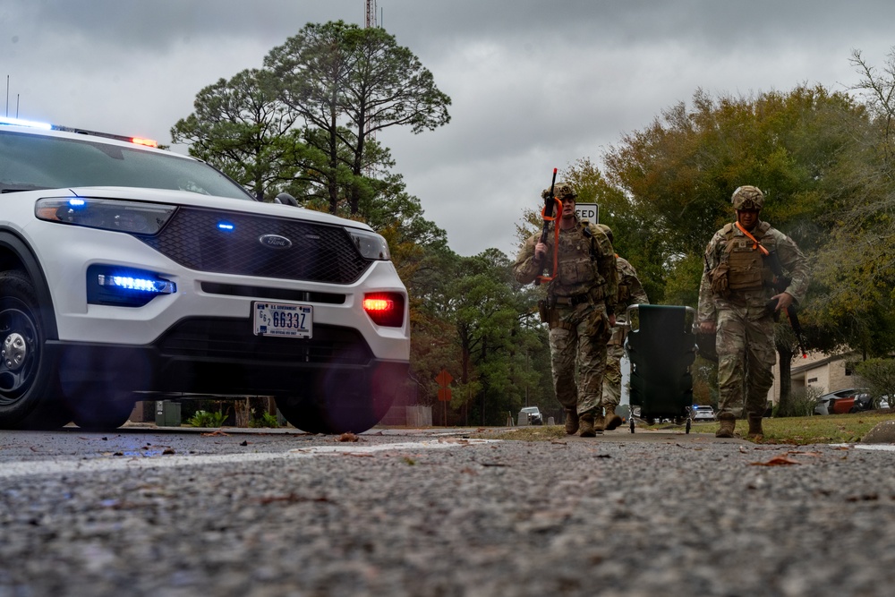 1 SOSFS Airmen participate in an active shooter exercise