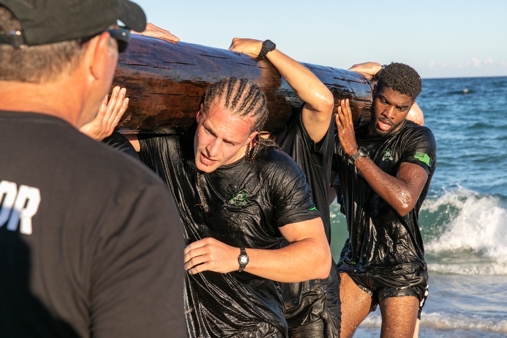 Civilians and service members attend Socom Athlete's Hell Day Event in Ft. Lauderdale Florida