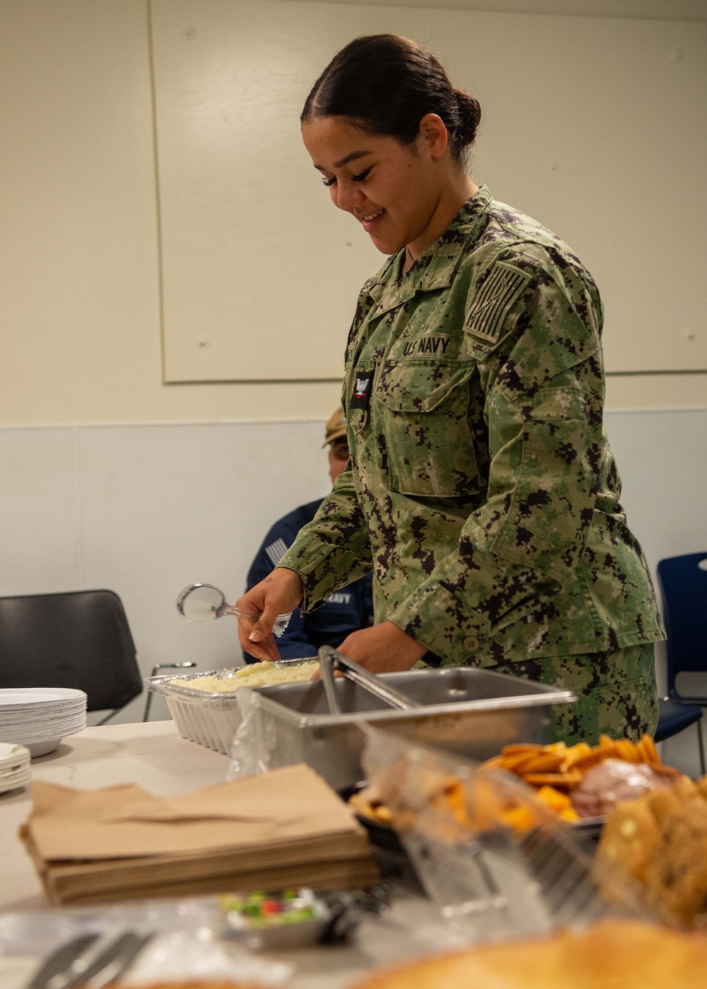 USS John C. Stennis (CVN 74) Junior Enlisted Association potluck