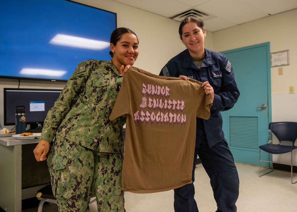 USS John C. Stennis (CVN 74) Junior Enlisted Association potluck