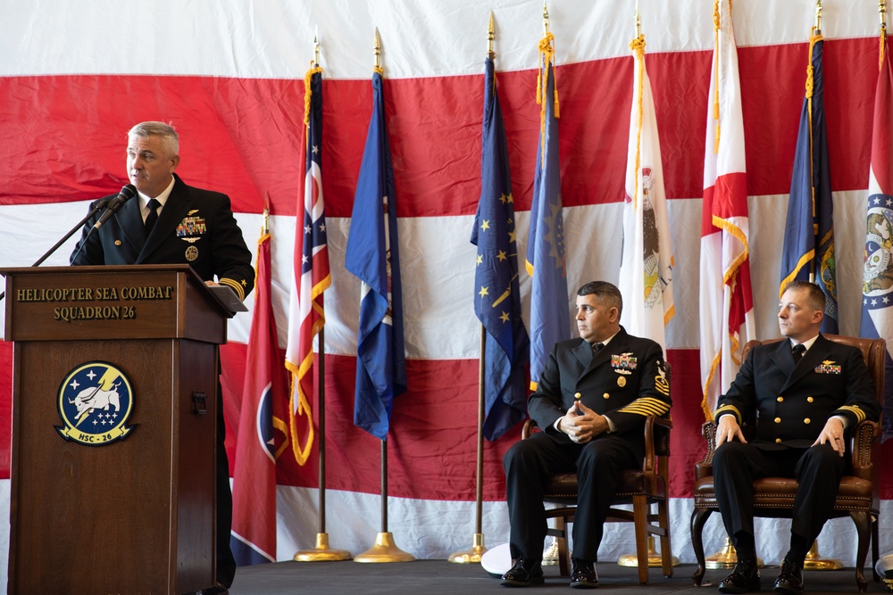 HSC-26 Conducts Change of Command Ceremony